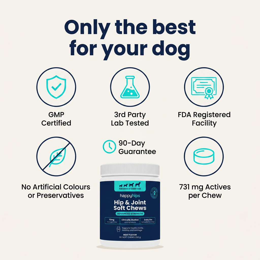 happyhips Hip & Joint Chews for Dogs