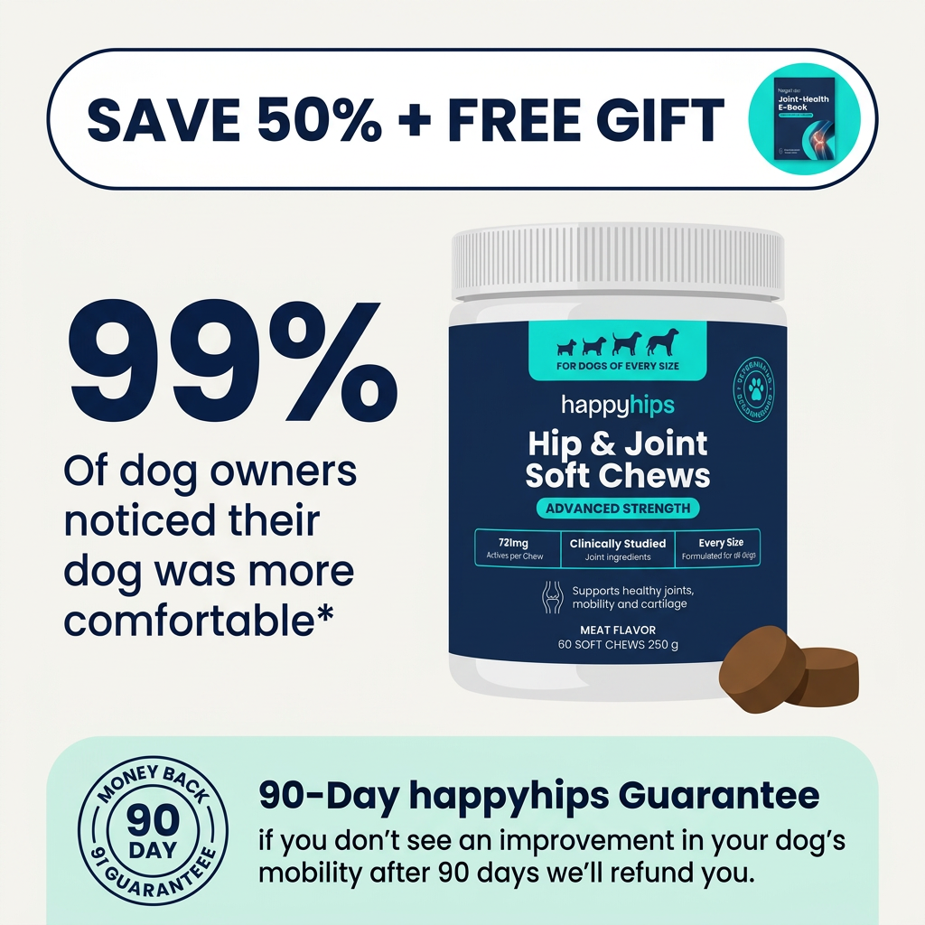 happyhips Hip & Joint Chews for Dogs