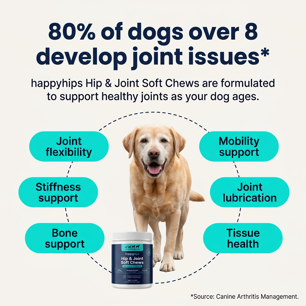 happyhips Hip & Joint Chews for Dogs